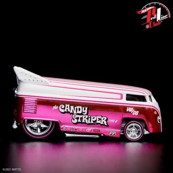 2021 HOT WHEELS RLC VOLKSWAGEN DRAG BUS CANDY STRIPER Red