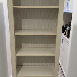 White Bookcase $20