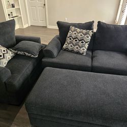 Small Space Perfect Sofa Set - Storage Space - SAME DAY DELIVERY -  Other Colors Available