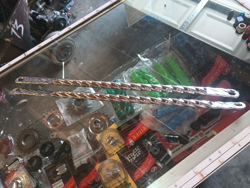 Twisted Springer Fork Bars For 20' Lowrider Bike