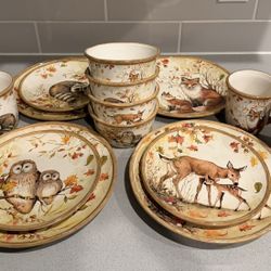 16-piece earthenware dinnerware set