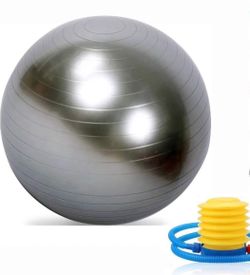 Yoga Exercise Ball with Quick Foot Pump