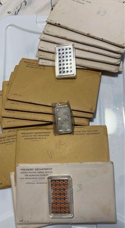 Silver bars and  US Mint Proof Sets