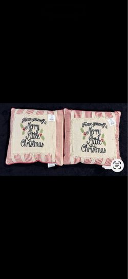 Merry Christmas Pillows (price for both)