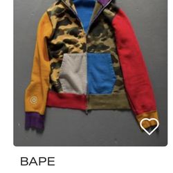 Multicolor bape hoodie