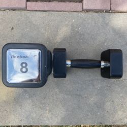 8 Pound Reebok Dumbbells 