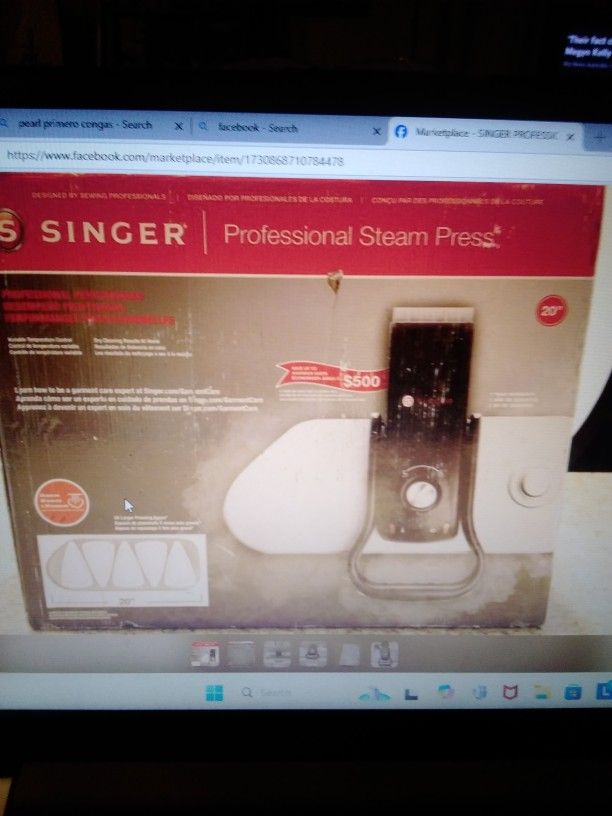 Singer Professional Steam Press 20 In