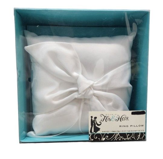 2011 Studio His & Hers Classic Bridal Satin Wedding Ring Bearer Pillow