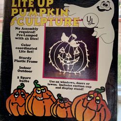 Halloween Light Up Pumpkin - Vintage
