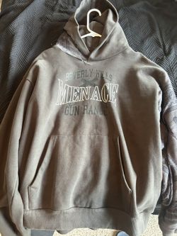 Menace Beverly Hills brown grey white bandana size medium  hoodie