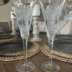 Waterford Crystal Celebration Champagne Flutes -set of 2