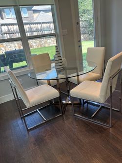 Joss & Main Glass Table- 48 inches