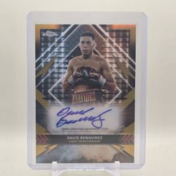 2024 Topps Chrome Boxing David Benavidez Championship Auto.. 27/50