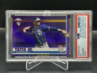 Fernando Tatis Jr Rookie 2019 Topps Chrome Purple Refractor /299 San Diego Padres PSA 10