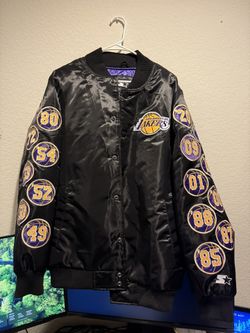 Starter Black Label Lakers Satin Jacket Size S/CH/P