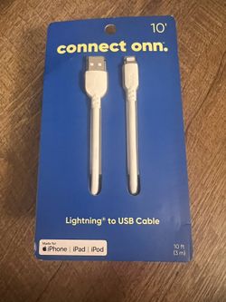 connect onn. lightning cable 10’