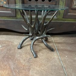 Deer Horn End Table