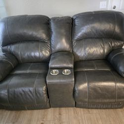 Recliner Sofa Side Table And Lamp