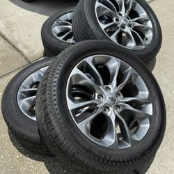 OEM 20in dodge durango (also fits same on jeep grand cherokee ) 5x5 5x127 wheels rims tires