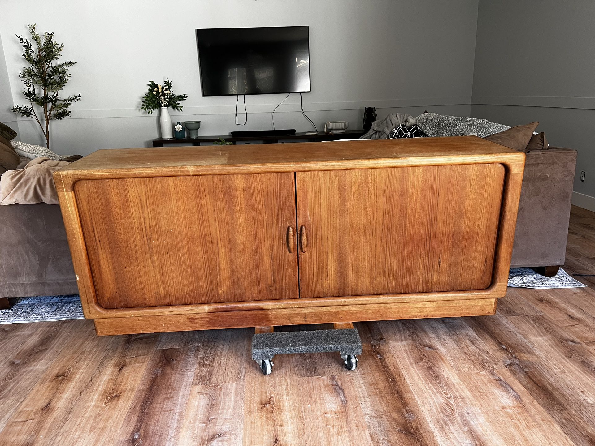 Danish Mid Century, Modern Teak Dresser Made By Dryland.