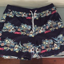 Adult Jaws Swim Trunks Shorts size XL just $5