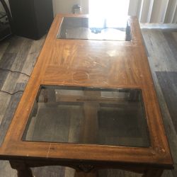 Antique Glass Table