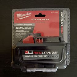 Milwaukee M18 18-Volt Lithium-Ion High Output Battery Pack 6.0Ah