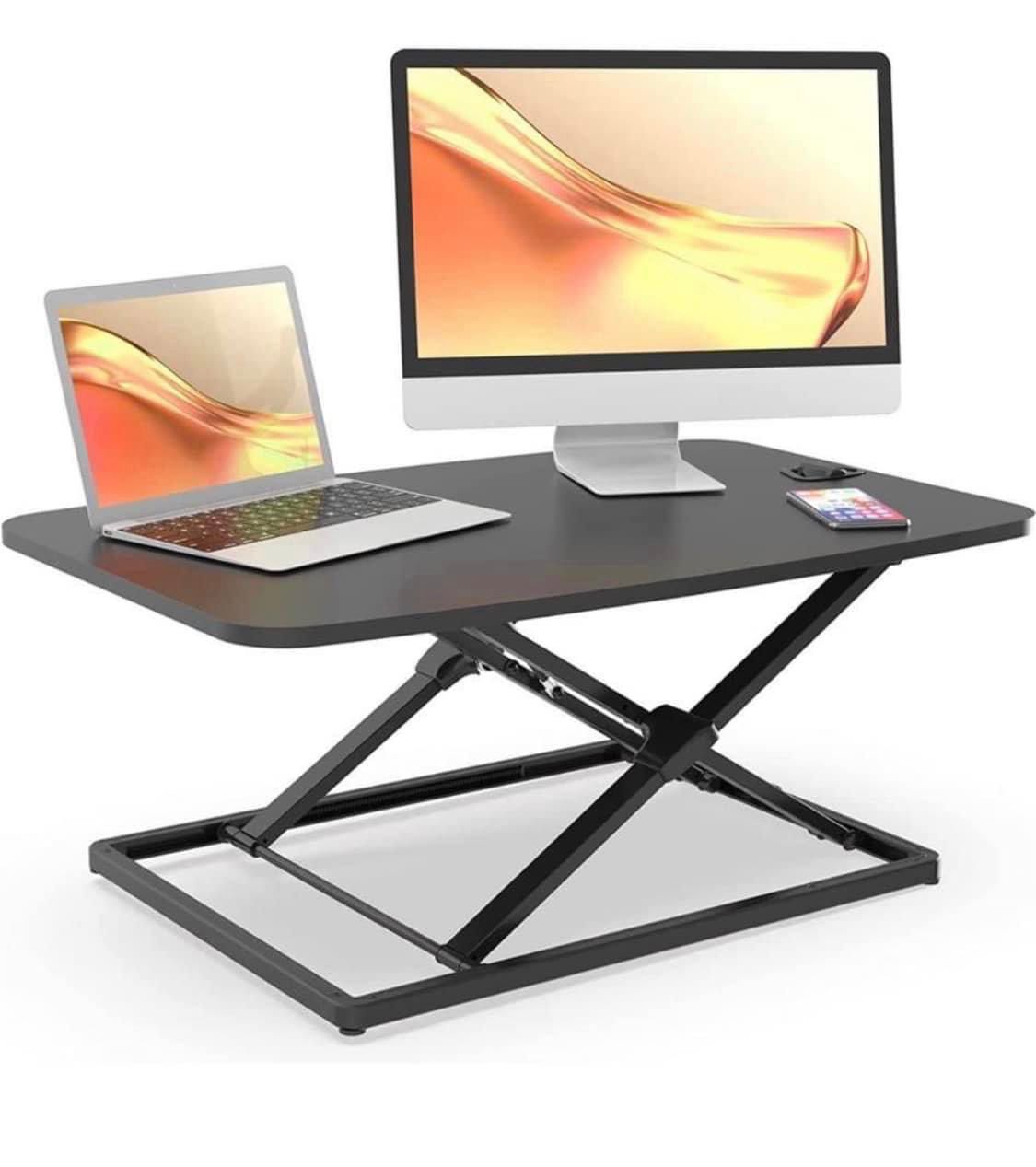 25" Standing Desk Converter Laptop Stand Up Desk Riser Table Adjustable