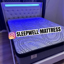 NEW QUEEN Bed Frame With Mattress
