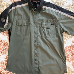 Harley-Davidson XL Performance Vented Button Down Shirt