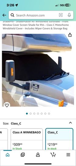 Rv Motorhome Windshield Cover