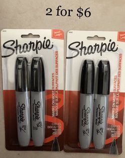Sharpie Markers Duo Packs (2x2= 4) 2 packs for $6