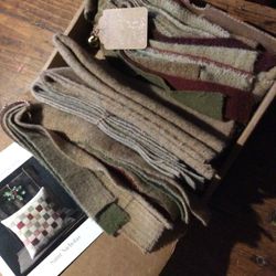 Boxed Wool Sewing Pieces 7 Boxes Available ..(Actual Pillow Kits) Each
