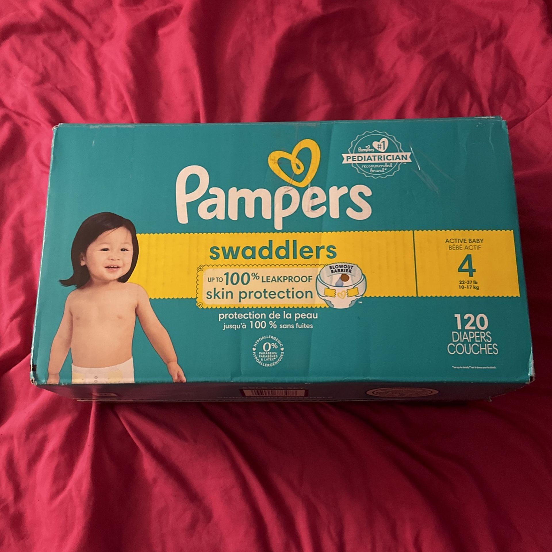 Brand New Pampers Swaddlers Size 4 