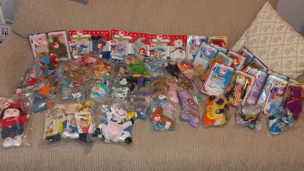 Beanie Babies and campbells kids