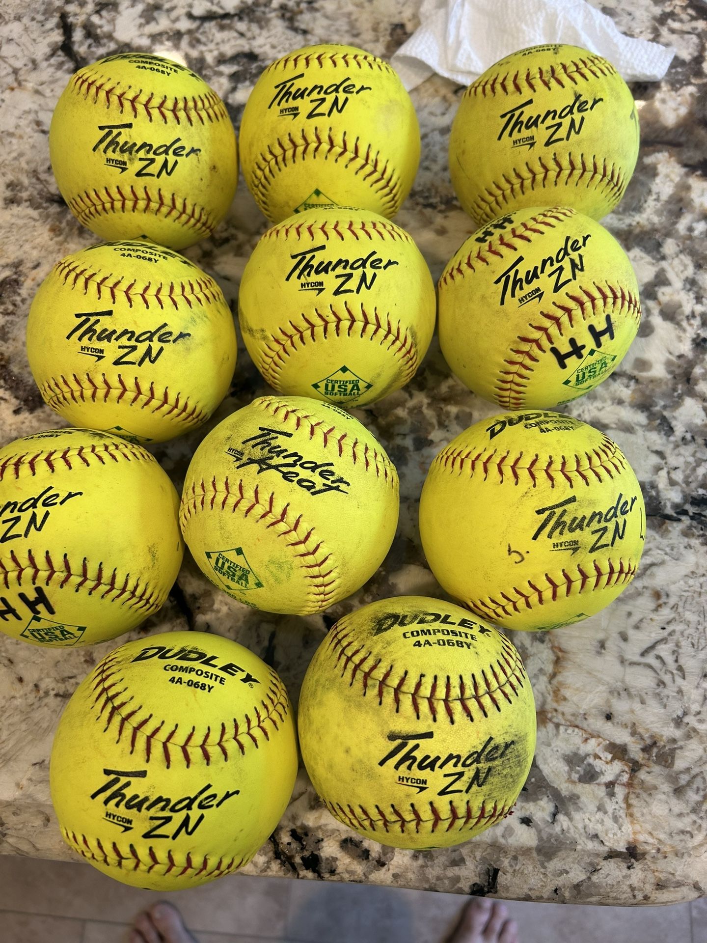 One Dozen Softballs