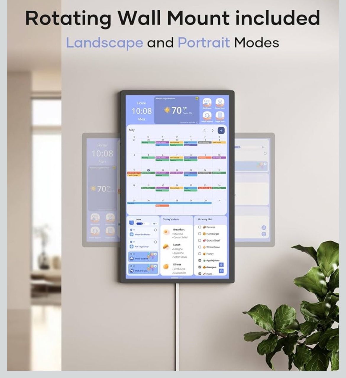 24 Inch Tablet, Can Be Used As A Digital Calendar