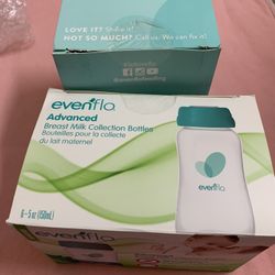 Brand New Evenflo Storage Bottles + Breast-Pump Supply Kit