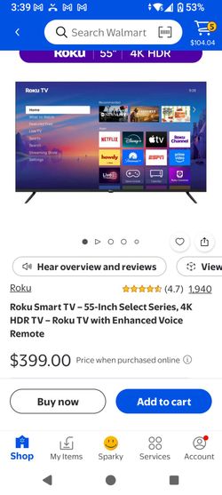 Roku tv 55 inch tv