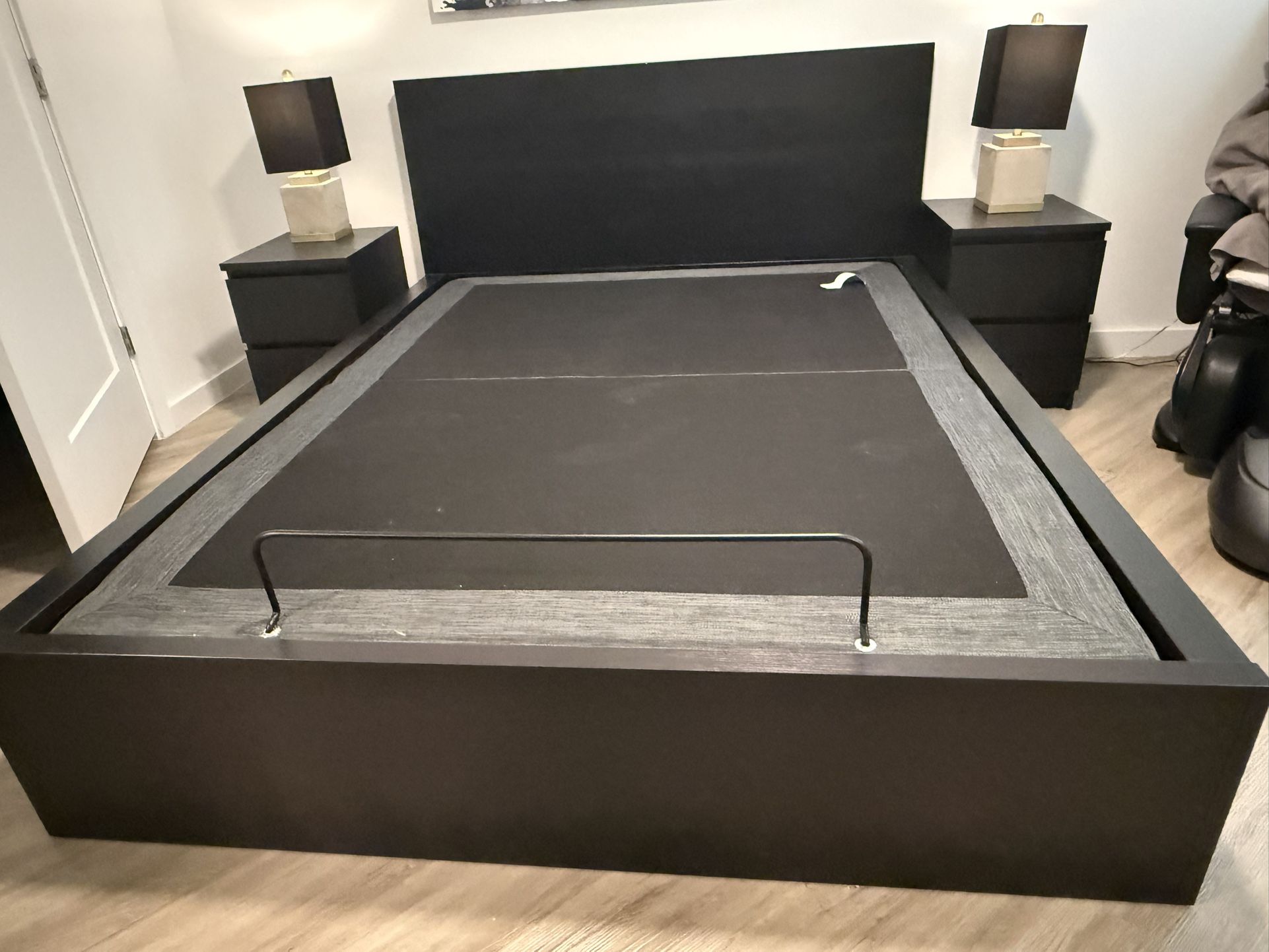 Ikea Malm Bedroom Set - Black, Queen.