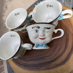 Vintage Bailey’s Tea Cups, Great For Candle Making, Set Of 4 