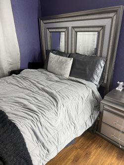 Queen Bed frame W/ lights