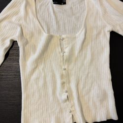 Cardigan With Pearl Buttons 