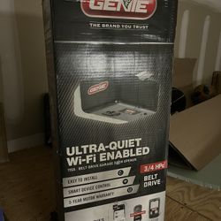 Genie Ultra-Quiet 3/4 hp. Belt Drive Smart Garage Door Opener