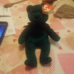 2001 Holiday Teddy TY Beanie Babies