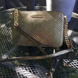Never Worn Michael Kors Metalic Crossbody Bag