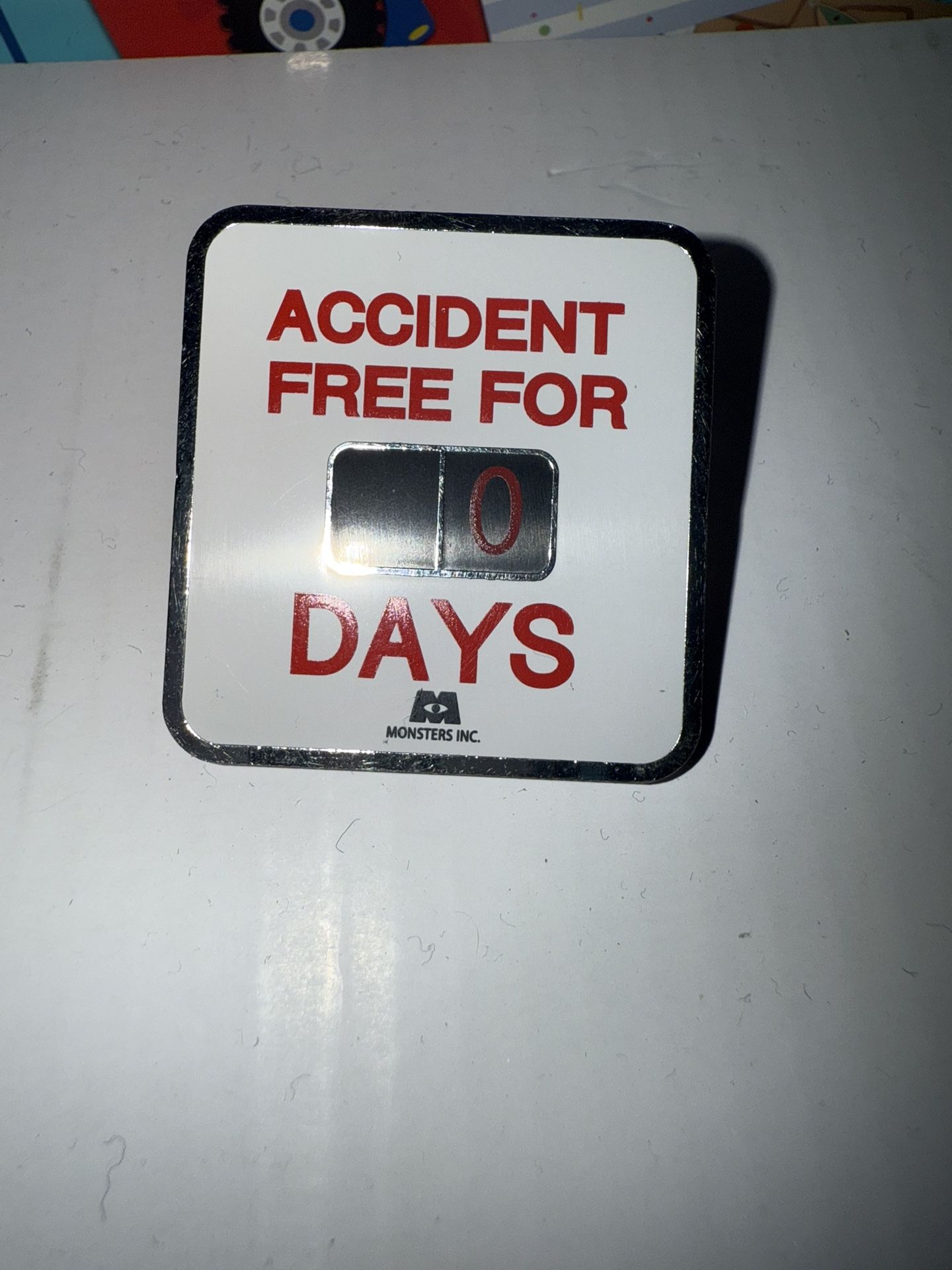 Monsters Inc Pin Accident Free