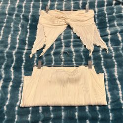 Cream White Two Piece Set 