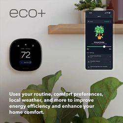 ecobee Premium Smart Programmable Touchscreen Thermostat - Black