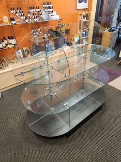 Display shelf glasd